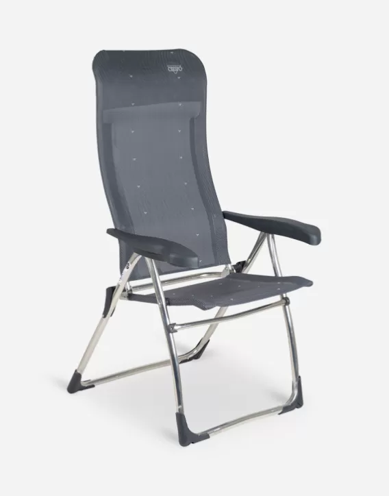 Adjustable Garden Chairs-Crespo Camping Chair - Al-215 - Dark Grey