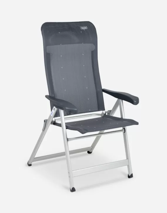 Adjustable Garden Chairs-Crespo Camping Chair - Al-237 - Dark Grey