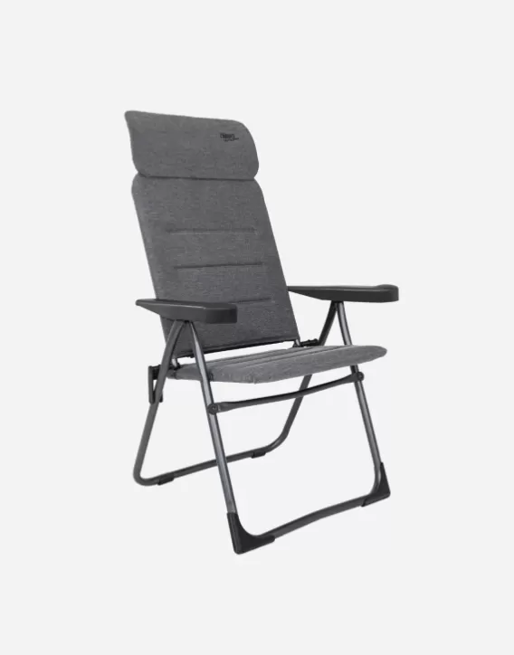 Adjustable Garden Chairs-Crespo Camping Chair - Ap/213-Cts - Tex-Supreme Compact - Grey