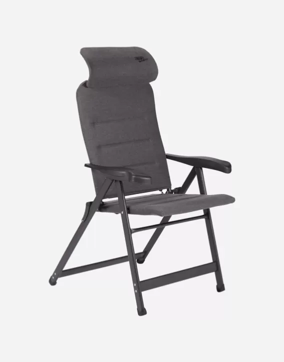 Adjustable Garden Chairs-Crespo Camping Chair - Ap-237 Tex-Supreme Compact - Grey (76)