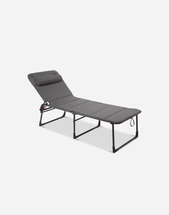 Adjustable Sunbeds-Crespo Lounger - Al-363 Xl Tex-Supreme - Grey (76)