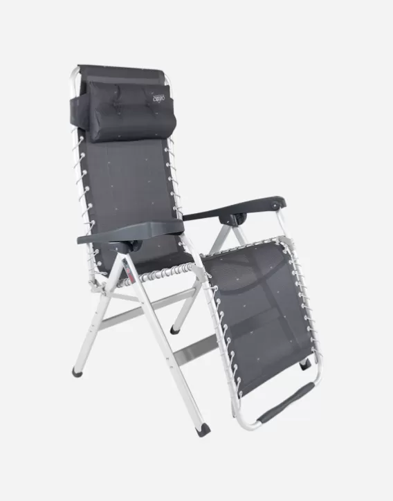 Adjustable Garden Chairs-Crespo Reclining Chair - Al-232 - Dark Grey